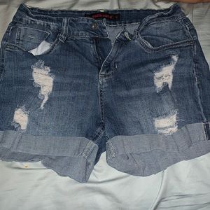 Denim shorts